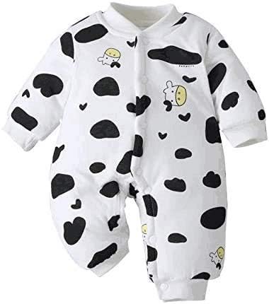Amazon Co Jp Yarui ベビー服 牛 着ぐるみ 新生児 ロンパース ベビー服 赤ちゃん 長袖 乳牛 カバーオール うし 干支 パジャマ ルームウェア 男の子 女の子 アニマル コスチューム 21 丑年 可愛い ふわふわ お正月 年賀状 記念撮影 服 ファッション小物