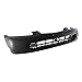Titanium Plus 1996-1998 Honda Civic Front Bumper Cover PRIME BLACK