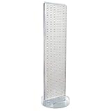 Azar Displays 700780-WHT, TWO-SIDED PEGBOARD FLOOR
