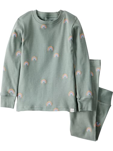 little planet by carter's Neutral 2-piece Pajamas made with Organic Cotton, Rai…