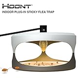 Hoont Indoor Plug-in Electric Sticky Flea Trap with Light and Heat Attracter (Includes 5-Adhesive Glue-Boards) / Eliminates Fleas, Bed Bugs, Flies, Etc. - For Residential and Commercial Use [UPGRADED]