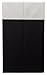 BirdRock Home Folding Cloth Laundry Hamper with Handles | Dirty Clothes Sorter | Easy Storage | Collapsible | Black and White