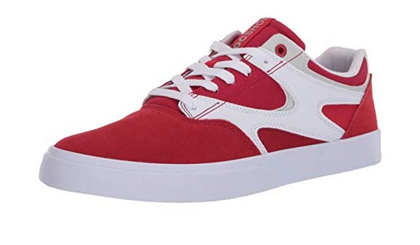 dc red sneakers