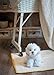 DEMDACO Sitting Large Bichon Frise Dog Children's Plush Stuffed Animal Toy , Large (Pack of 1)
