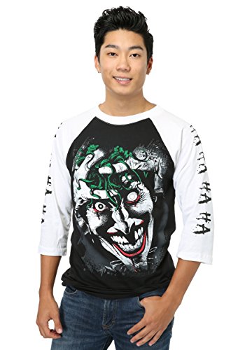 Bowe Industries Inc. Killing Joke Joker Raglan Mens Shirt Medium