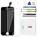 iPhone SE Screen Replacement Black - YPLANG LCD Touch Screen Digitizer Replacement Repair Kit with Completed Tools and Tempered Glass Screen Protector for iPhone SE/5S 4 inch Black