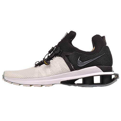 NIKE Men's Shox Gravity White/Black/White Nylon Running Shoes 8 (D) M US