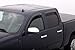 Auto Ventshade [AVS] Outside Mount Rain Guards For 2007 - 2013 Chevrolet/GMC Silverado/Sierra 1500; 2007 - 2014 Silverado 2500 HD & 3500 HD Extended Cab | Window Vent Visors, 4 pcs. - Smoke | 94040