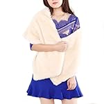 Yalice Women's Wedding Faux Fur Shawl and Wrap Bridal Fur Stole Fur Scarf for Bride and Bridesmaids Yalice Women's Wedding Faux Fur Shawl and Wrap Bridal Fur Stole Fur Scarf for Bride and Bridesmaids
