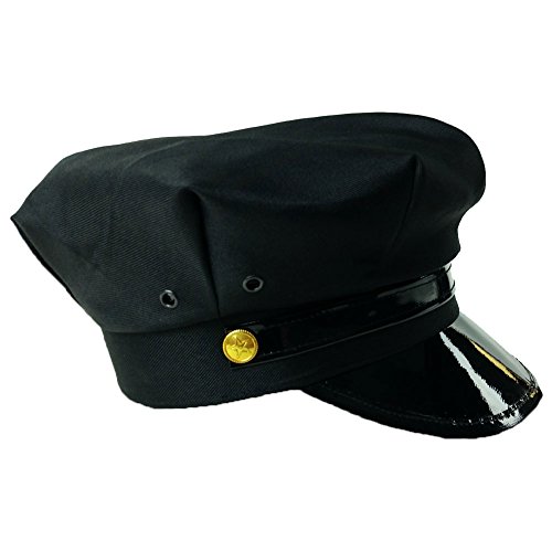 Black Chauffeur Limo Driver Costume Hat