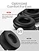 Mpow Active Noise Cancelling Headphones, [2019 Upgraded] H17 Bluetooth Headphones Over Ear with Quick Charge, Soft Genuine Protein Earpads, Hi-Fi Deep Bass, CVC 6.0 Mic, 30H Playtime for TV/Travel