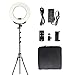 GEEKOTO Ring Light, LED Ring Light, Ring Light with Stand and Phone Holder, 14-inches Outer Lighting Kit 38W, 3200K-5500K, Remote Control for Youtube Video Shooting, Makeup, Photography