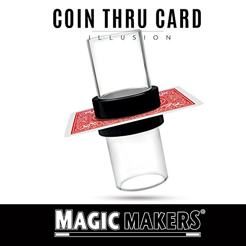 Magic Makers Coin Thru Card Magic Trick