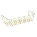 Simmer Stone Gold Hanging Basket for Wire Wall Grid Panel, Multifunction Wall Storage Display Decorative Basket, Size 15.5