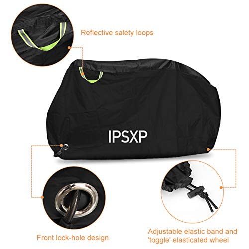 IPSXP Bike Cover, Bicycle Cover with Lock Hole Storage Bag for 29er