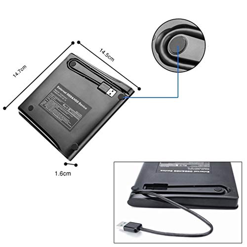 image for Topker USB 3.0 DVD-ROM Optical Drive External Slim CD ROM Disk Reader 