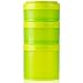 BlenderBottle ProStak Twist n' Lock Storage Jars Expansion with Pill Tray, Green (Pack of 3)