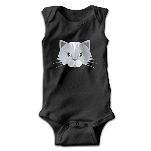 Michael Conti Cat Sleeveless Baby Romper Comfortable Lovely Romper Jumpsuit Playsuit For Toddler