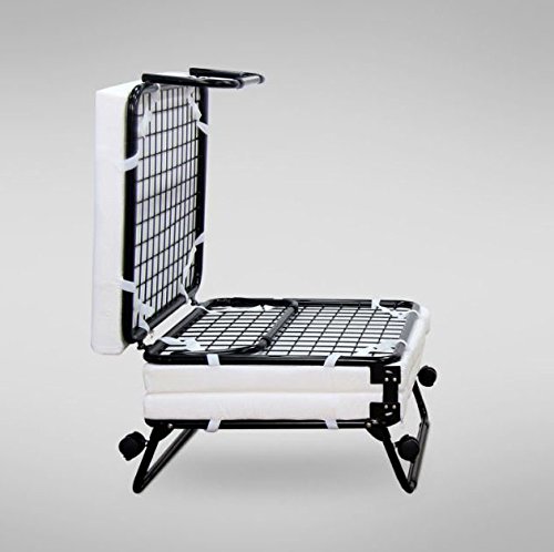 Lounge Folding Bed with Casters Convertible Sofa Ottoman Couch Mattress Sleeper + eBook
