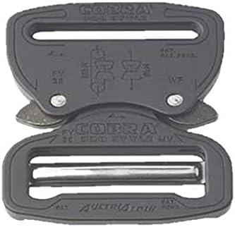 AustriAlpin Cobra Buckle 7075 Aluminum Quick Release Adjustable Matte Black (1.5" 38MM)