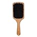 Bamboo Hair Brush Set By JUNE Care - 1 Natural Boar Bristle Hair Brush and 1 Detangler Wooden Paddle Hair Brush with Grass Tree Wood Pins