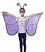 Baby Song Monarch Butterfly Wings Costume with Headband&Mask Purple Butterfly Wings for Girls WA-3