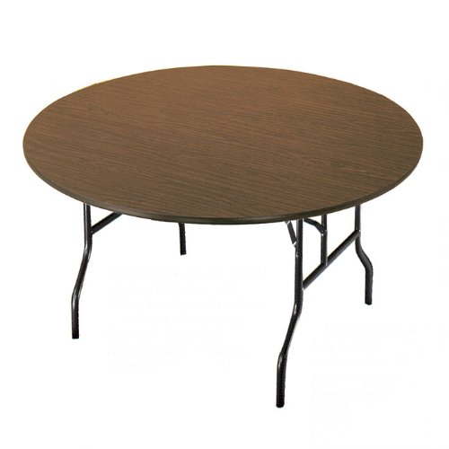 Midwest R60F Particleboard Core Folding Table 60 Round
