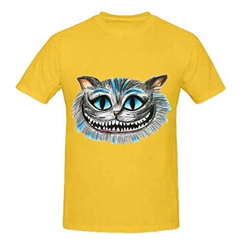 What Do You Call Yourself Mens Crew Neck Printed Shirt Yellow