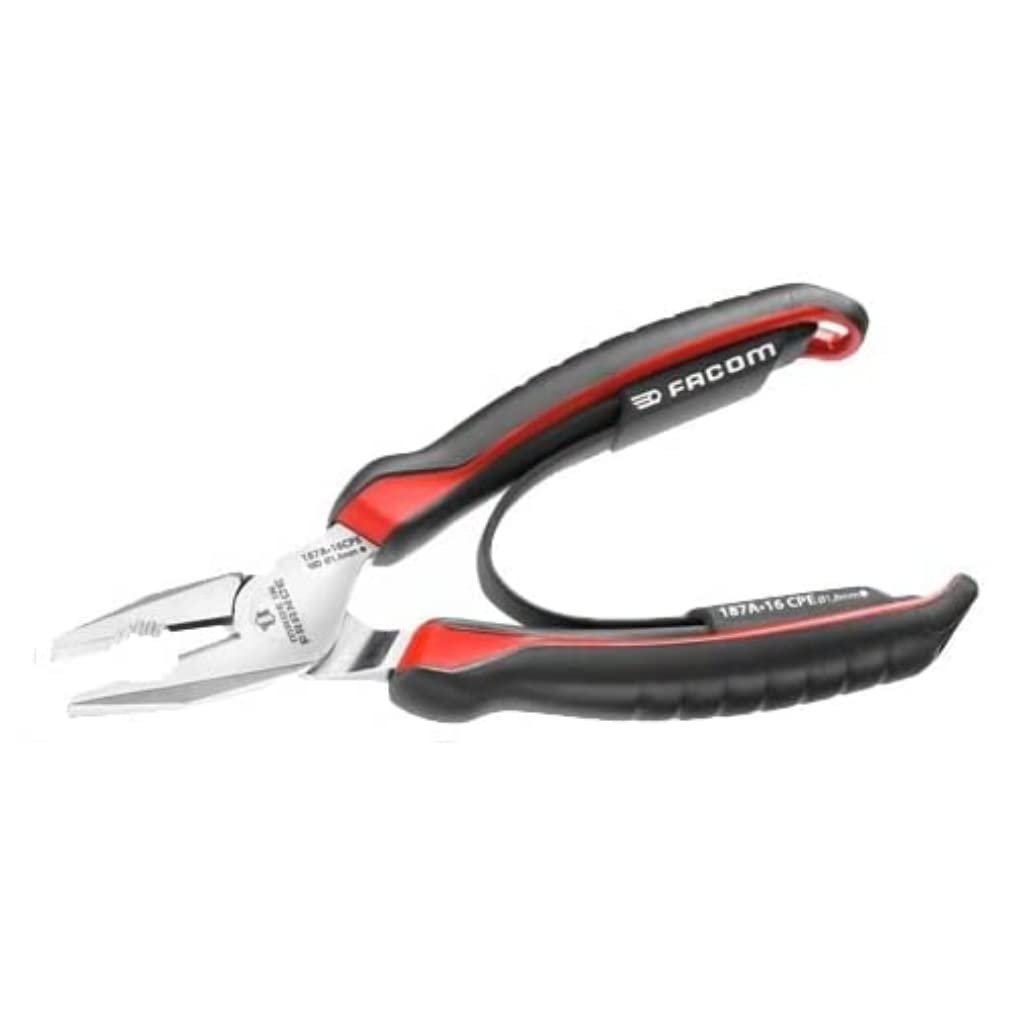 Facom 187A.20CPE Universal Pliers, Red/Black, 200 mm