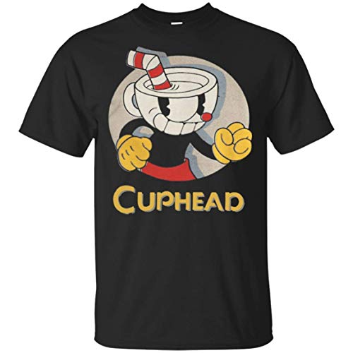 AGHRFH Fix Content Cuphead Circle Shadow Profile Ula Store T-Shirt for Men