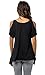 Pxmoda Womens Casual Cold Shoulder T-Shirt Flowy Swing Tops
