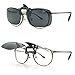 Besgoods Unisex Polarized Clip-on Flip up Sunglasses Plastic Lenses Glasses Sports Driving Fishing Cycling Outdoor