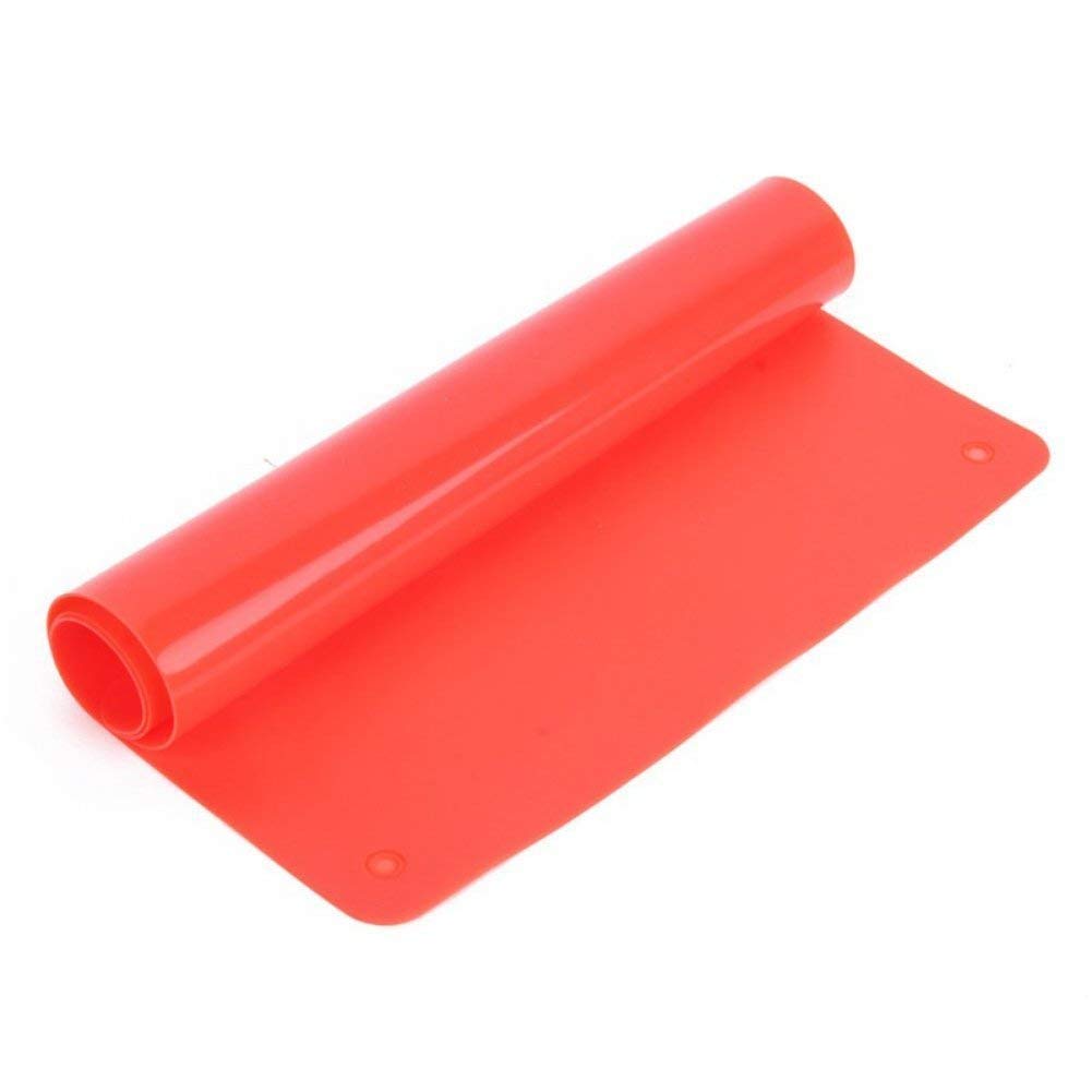 Cooking Mat Non Stick Oven Liners Reusable Silicone Heat Resistant Baking Mat Sheet (red)