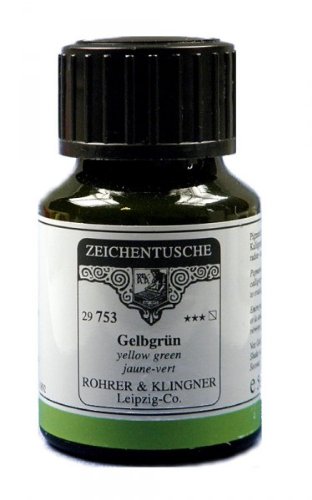 Rohrer & Klingner Drawing Indian Ink Yellow Green 50 ml