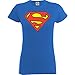 DC Comics Women's Superman Logo T-Shirt,Royal Blue,Small