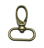 Generic Bronze 1 Inch Inside Diameter Oval Ring Lobster Clasp Claw Swivel Lobster Snap Clasp Hook for Strap Pack of 10
