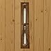 Grizzlybear Goods Sauna Sand Timer - Canadian Red Cedar Wood - 15 Minutes Sauna Timer- Wall Mounted Rotating Hourglass Timer with White Sand