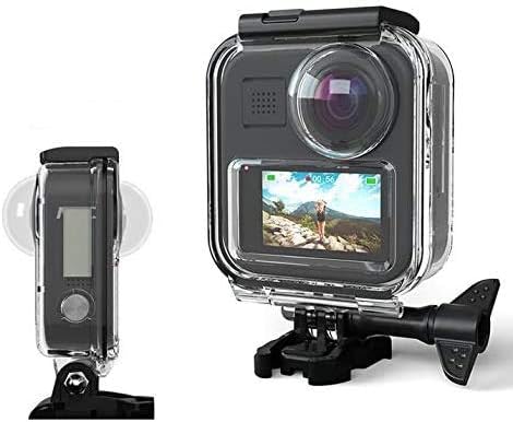 Taoric Waterproof Housing Case Compatible with Gopro Max Action Camera, Underwater Diving Protective Shell 30M with Bracket Accessories