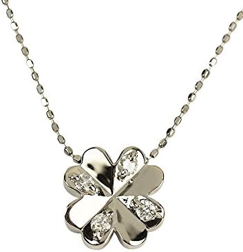 四葉のクローバー スピード対応 全国送料無料 プラチナ ダイヤモンド ネックレス 四葉 四つ葉 4月 女性 レディース クローバーペンダント Sn58 013 誕生石