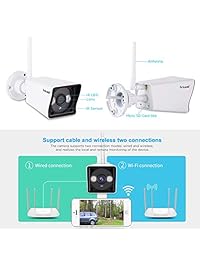 Sricam Outdoor WiFi Cámara de seguridad 1080P HD Sistema de vigilancia Cámara inalámbrica, resistente a la intemperie IR LED Visión nocturna, detección de movimiento Home Video Compatibilidad con iOS, compatibilidad con Android