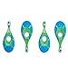 Baby and Toddler Toothbrush 4 Pack, Safe, Ergonomic, Easy to Hold for Parents and Little Ones, BPA Free, by Gold Mountain Beauty, for 0 to 2 Years Old, Blue and Green
