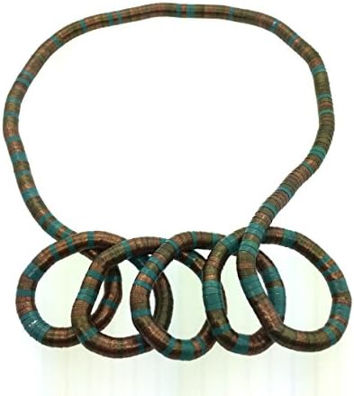Bendable Snake Twistable Necklace Bracelet Scarf Holder 6mm Coper Bronze Turquoise