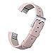 bayite Leather Bands Compatible with Fitbit Alta and Alta HR, Blush Pink 5.5
