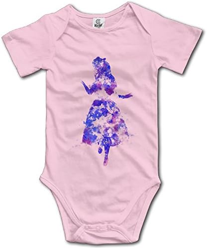 Baby Onesie Alice In Wonderland Purple Cotton Romper Bodysuit