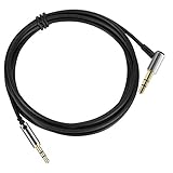 LASMEX 2.5mm to 3.5mm Audio Cable 3.9ft Headphone Aux Cord Compatible for Bose QC25, QC35, QuietComfort 25/35, AE2, AE2i, AE2w, SoundLink, SoundTrue and Audio-Technia, AKG, JBL (1-Pack, Black)