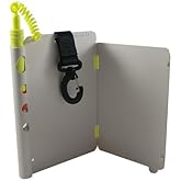 Scuba Choice Dive Slate for Underwater Communication - Durable Writing Surface for Scuba Diving &amp; Snorkeling, Includes Pencil, Clip &amp; Strap