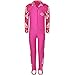 TFJH E 1PCS Girls Long Sleeve Swimsuit UPF 50+ Rashguard 1-2Years HotPink Long