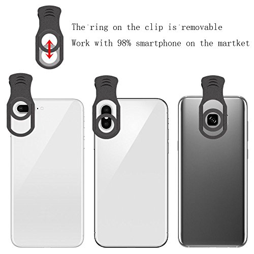 Cell Phone Camera Lens, Godefa 18X Zoom Telephoto Universal Clip On Lens Kit Compatible for iPhone 8/7/6S/6 Plus/5/4,Samsung, Android and Other Phones - Thumbnail 6
