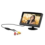 Docooler 5 Inches TFT LCD Car Color Rear View Monitor Parking Backup Camera DVD VCR + 2 Bracket