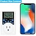 Timer Outlet, Multifunctional Infinite Cycle Programmable Plug-in Digital Timer Switch for Appliances, Overload Protection, Light Timer 15A/1800W